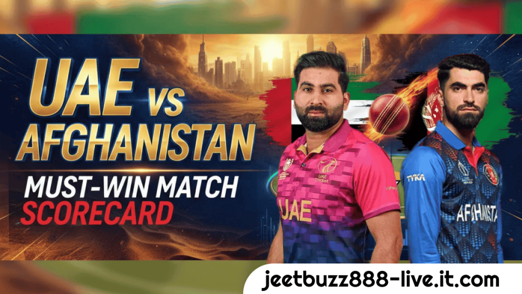 98 United Arab Emirates National Cricket Team vs Afghanistan National Cricket Team Match Scorecard A Must Win Clash